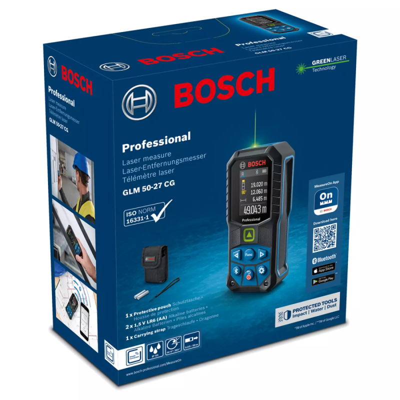 Далекомір лазерний (дальномір) Bosch Professional GLM 50-27 CG (0601072U00)