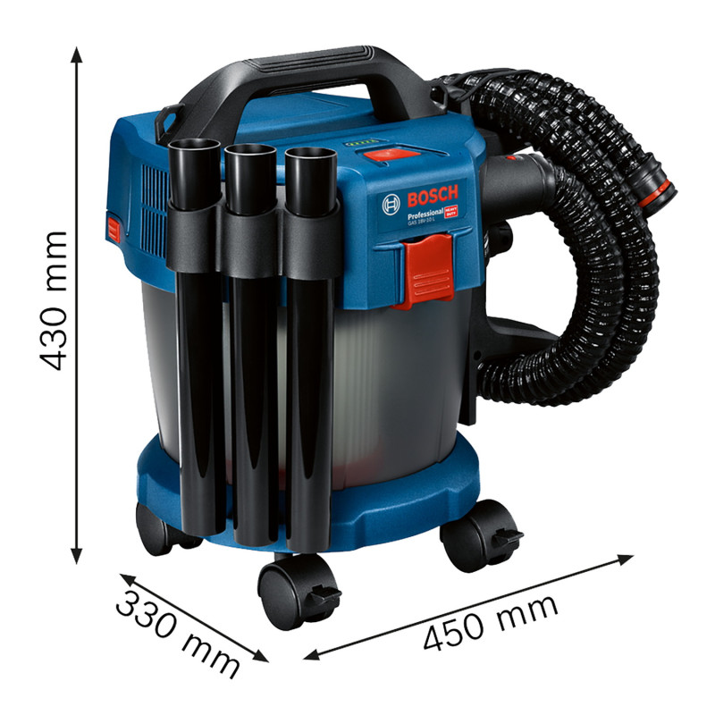 Пилосос будівельний Bosch Professional GAS 18V-10 L, акумуляторний (06019C6302)