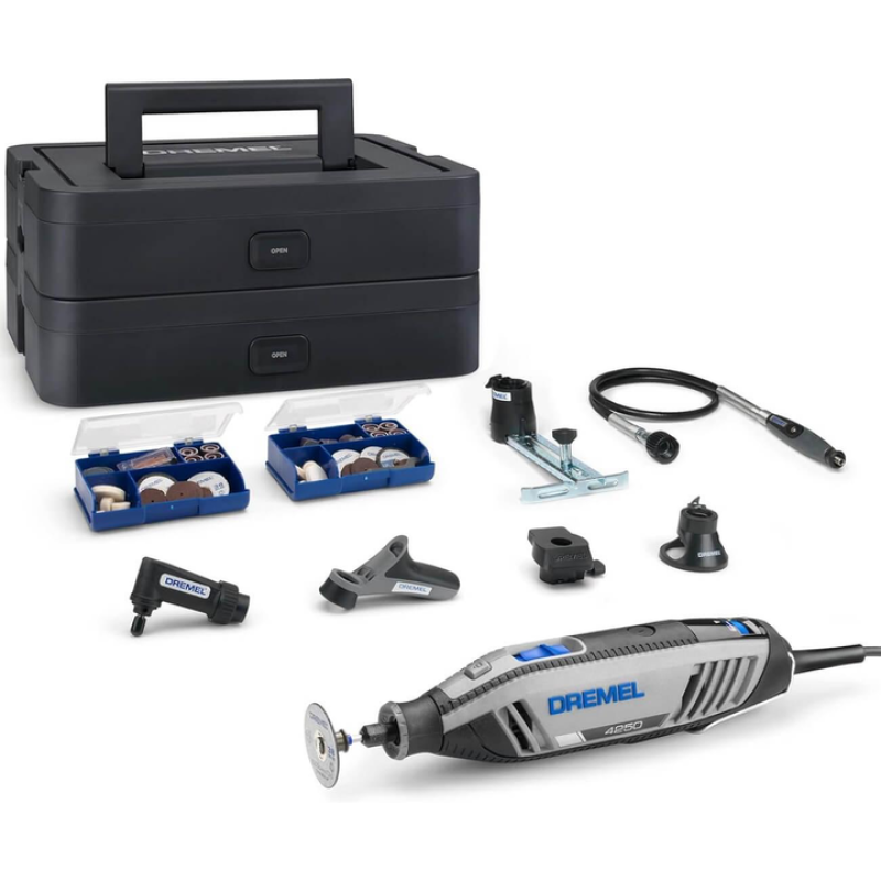 Гравер багатофункціональний Dremel 4250 Platinum+  6 насадок та 128 аксесуарів, у кейсі (F0134250JS)