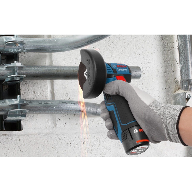 Акумуляторна болгарка Bosch GWS 12V-76 Professional, 2 акб 3 Ah (06019F2000+1600A019R8)