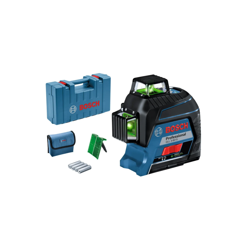 Уровень лазерный (нивелир) Bosch Professional GLL 3-80 G в кейсе (0601063Y00)