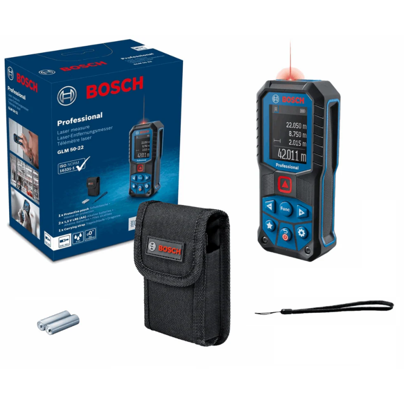 Далекомір лазерний (дальномір) Bosch Professional GLM 50-22 з чохлом (0601072S00)