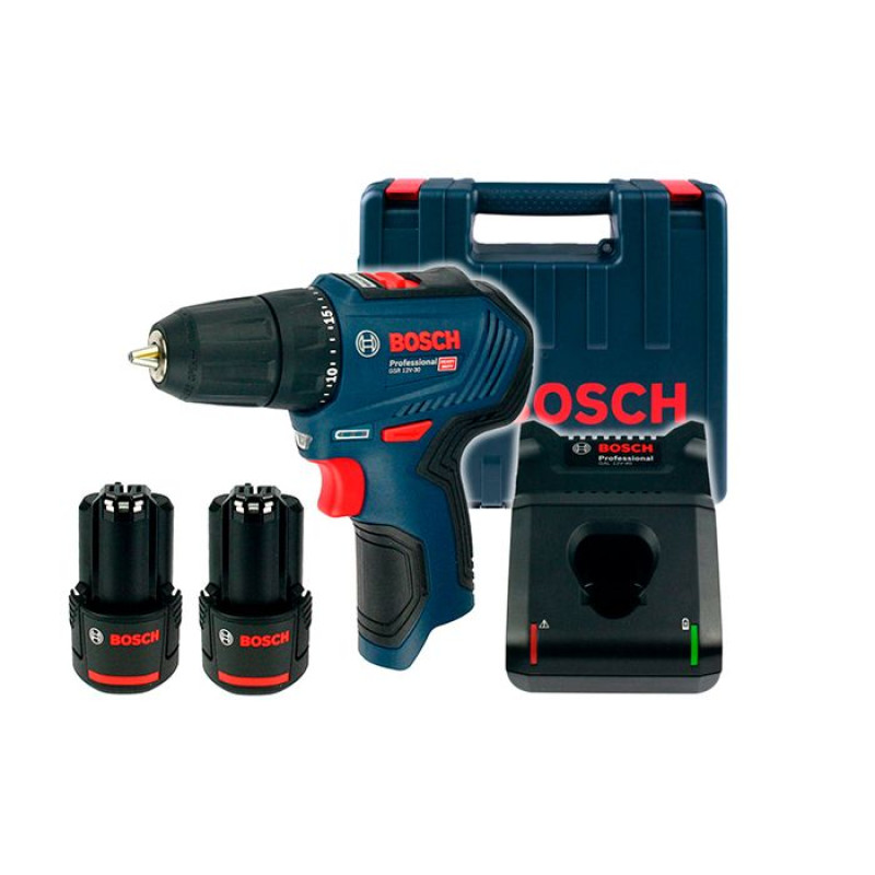 Дриль-шуруповерт (шурупокрут) акумуляторний Bosch GSR 12V-30 (06019G9000)