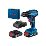 Дрель-шуруповерт бесщеточная аккумуляторная Bosch GSR 185-LI Professional с 2 АКБ и ЗУ в кейсе (06019K3000) – Фото №1