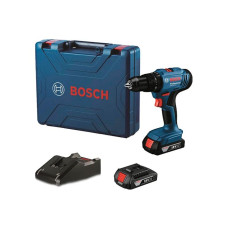Аккумуляторная дрель-шуруповерт Bosch GSB 183-LI, 2 АКБ 2.0Ah, ЗУ GAL 18V-20, кейс (06019K9100)