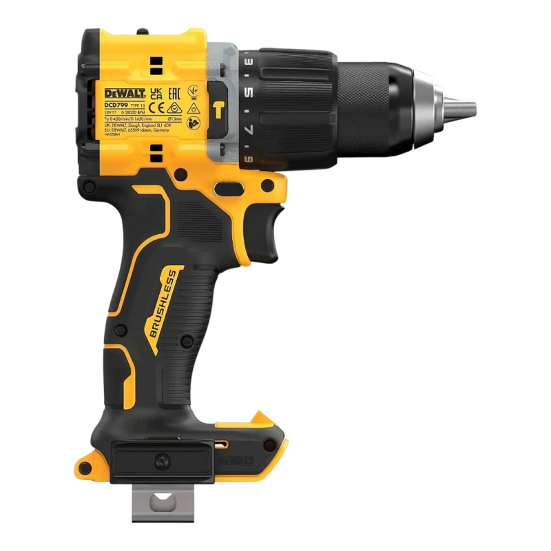 Дрель-шуруповерт аккумуляторная ударная безщеточная DeWALT (DCD799NT)