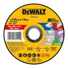 Круг отрезной DeWALT MULTI-MATERIAL, 125x1x22,23 мм (DT20595)