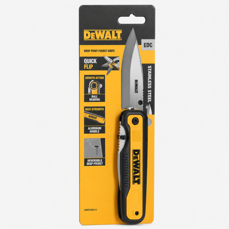 Ніж складаний DeWALT з довжиною леза 84 мм (DWHT10993-0)