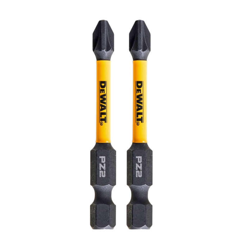 Набір біт DeWALT IMPACT TORSION EXTREME, ударні, Pozidriv, Pz2, L=57 мм, 2 шт (DT70531T)