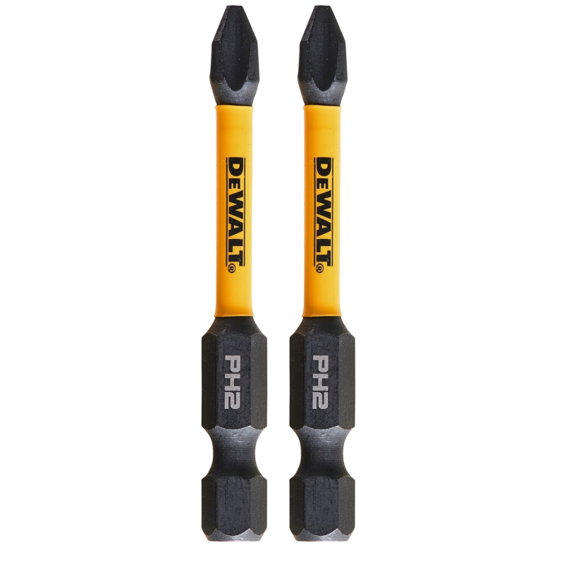 Набор бит DeWALT, ударные, IMPACT TORSION, Phillips, PH2, L = 57 мм, 2 шт. (DT70532T)