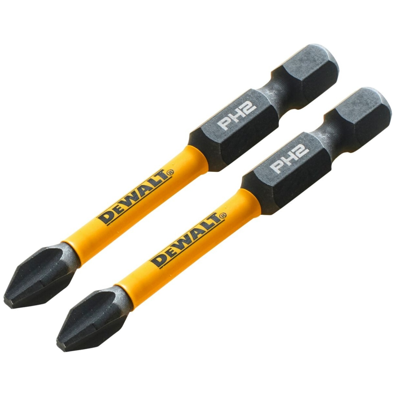 Набор бит DeWALT, ударные, IMPACT TORSION, Phillips, PH2, L = 57 мм, 2 шт. (DT70532T)