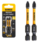 Набор бит DeWALT, ударные, IMPACT TORSION, Phillips, PH2, L = 57 мм, 2 шт. (DT70532T) – Фото №1