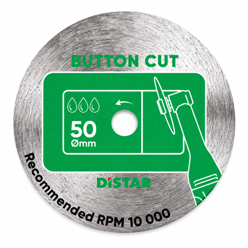 Круг алмазный отрезной Distar 50x0,8x5,8 ButtonCut (11120159105)