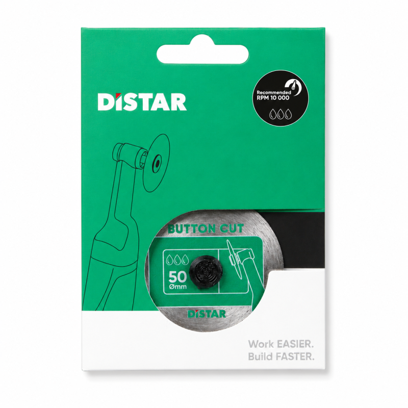 Круг алмазный отрезной Distar 50x0,8x5,8 ButtonCut (11120159105)