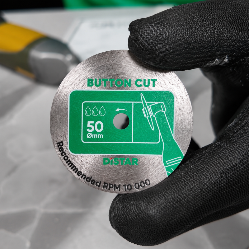 Круг алмазный отрезной Distar ButtonCut 50×0,8×5,8/3,2-3,0F (11120159106)