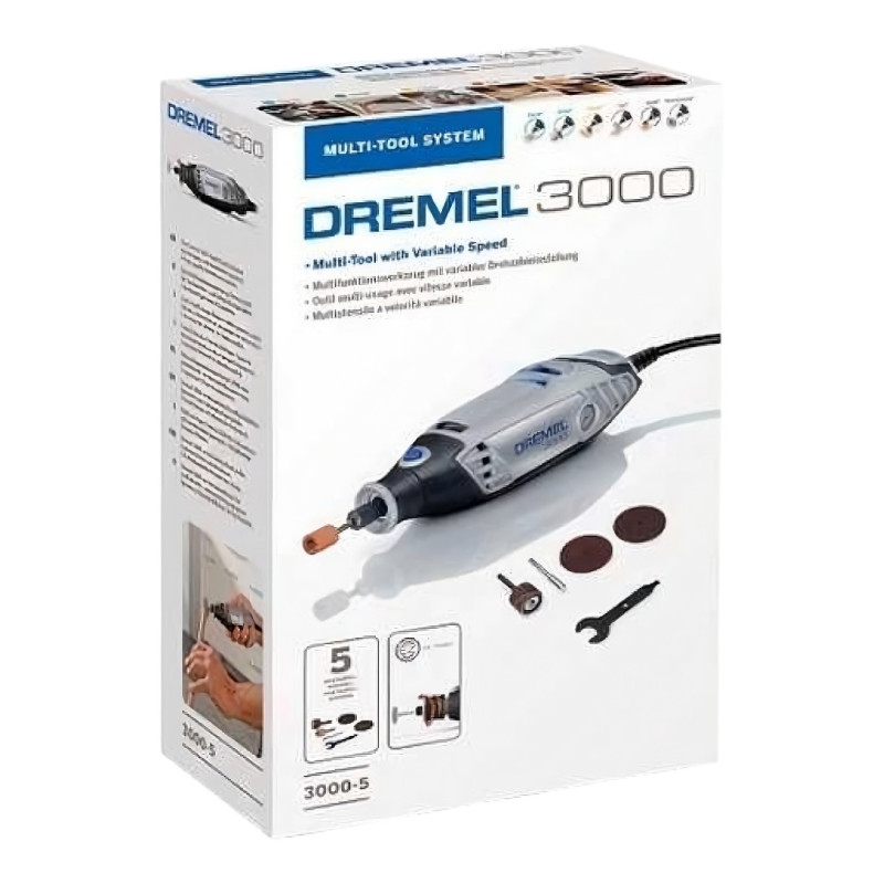 Багатофункціональний інструмент Dremel 3000-5 (5 насадок) (F0133000JU)