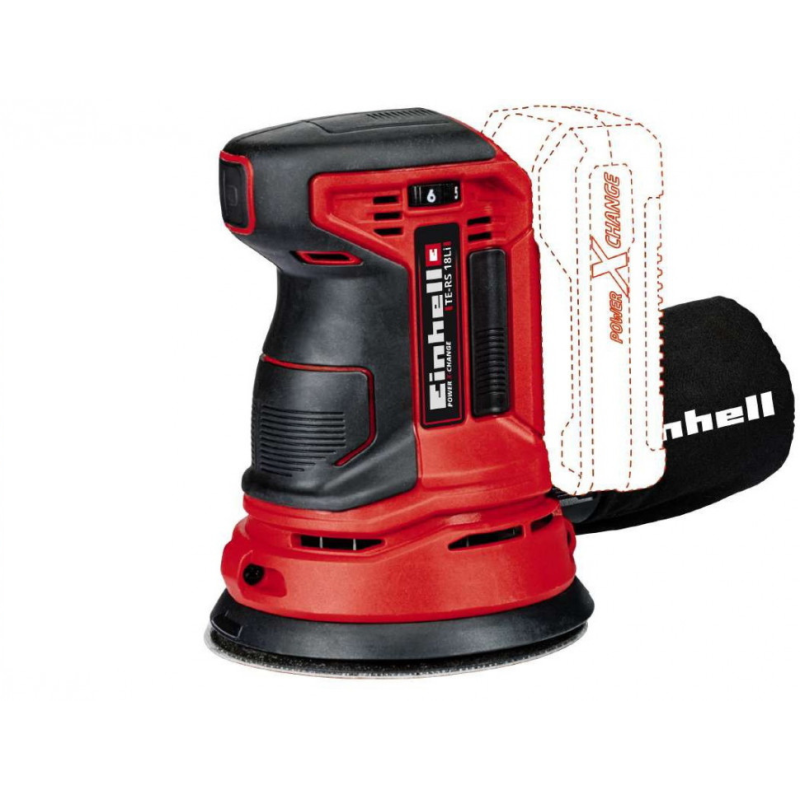 Эксцентриковая аккумуляторная шлифмашина Einhell TE-RS 18 Li - Solo (4462010)