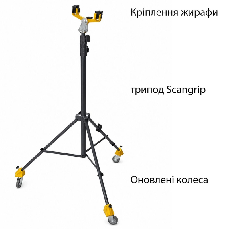 Колеса для триподов универсальные (Scangrip, Gabra, др.) GIPSOKARTON - 3шт (GN-2575)