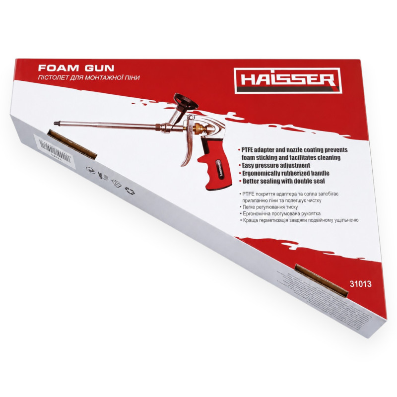 Пістолет для монтажної піни HAISSER з PTFE-покриттям адаптера (31013)
