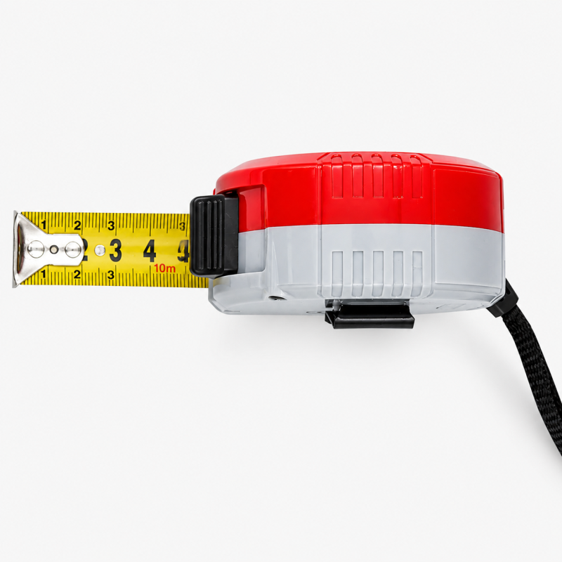 Рулетка HAISSER Compact нейлон в пластиковом корпусе 10м ×25 мм, 2 стопа (22034)