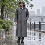 Плащ-дощовик ПВХ Högert AUSSER, графітовий, XL (54) (HT5K940-XL) – Фото №4