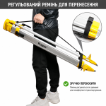 Штатив для оптического нивелира Huepar M3Y 0,36–1,65 м, 5/8" (488040) – Фото №6