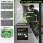 Лазерный уровень D011CG 2D, 360°, 2 класс точности (497011) – Фото №7