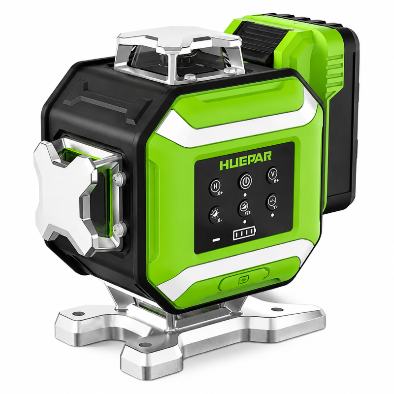 Лазерный уровень Huepar DP04CG-BT 4D 360°с сервоприводом (501010)