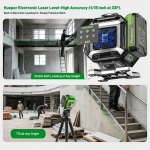 Лазерный уровень Huepar DP04CG-BT 4D 360°с сервоприводом (501010) – Фото №11
