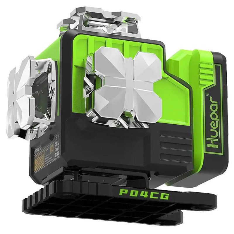 Лазерный уровень Huepar 4D, 16 линий, Bluetooth, пульт, 360° (P04CG)