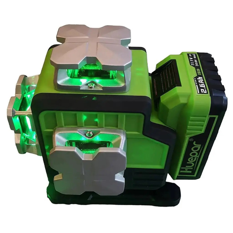 Лазерный уровень Huepar 4D, 16 линий, Bluetooth, пульт, 360° (P04CG)