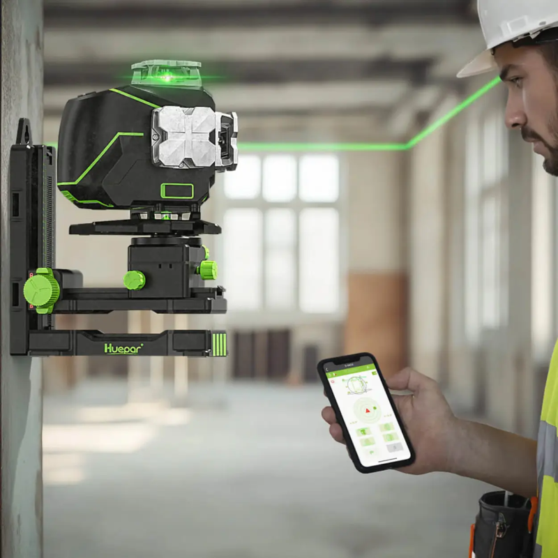 Уровень лазерный Huepar S04CG 4D 360 Bluetooth (S04CG)