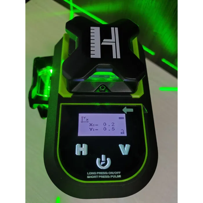 Лазерный уровень (нивелир) Huepar 4D, 16 линий, Bluetooth, LCD-дисплей (Z04CG)