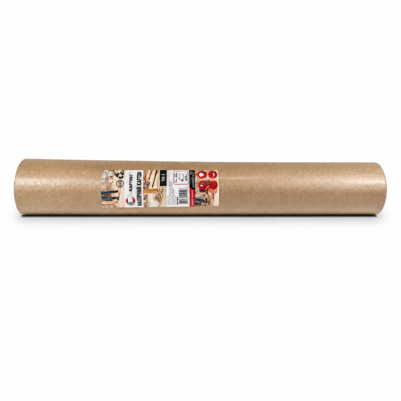 Малярный влагостойкий картон Картекс ТИП-3, 1м×20м, 20м² (KGR-T3)