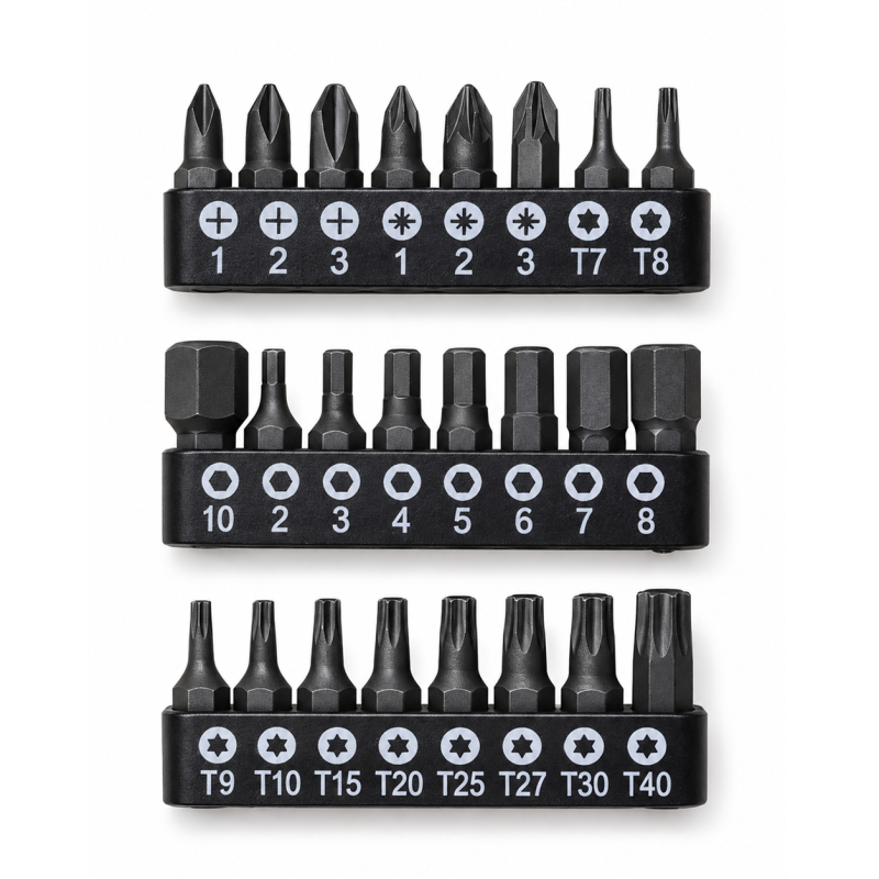 Викрутка гнучка KING TONY +24 біти 1/4" (1025CQ)