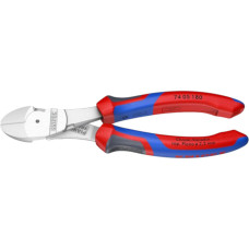 Кусачки боковые (бокорезы) особой мощности, Ø3,8мм, 180мм KNIPEX хромированные (74 05 180)