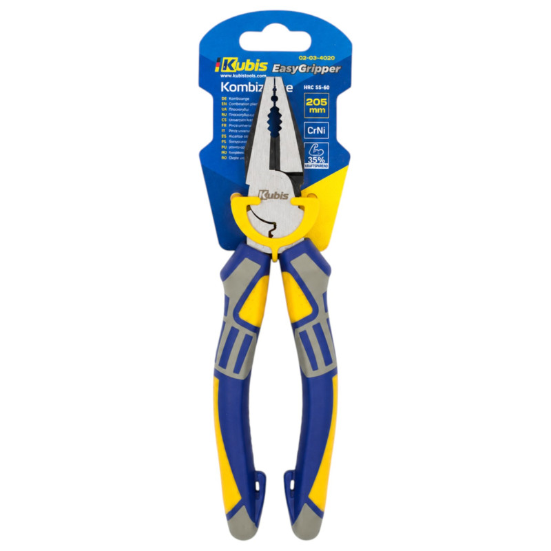 Плоскогубцы Kubis EasyGripper 205 мм, CrNi, HRC 55–60 (02-03-4020)