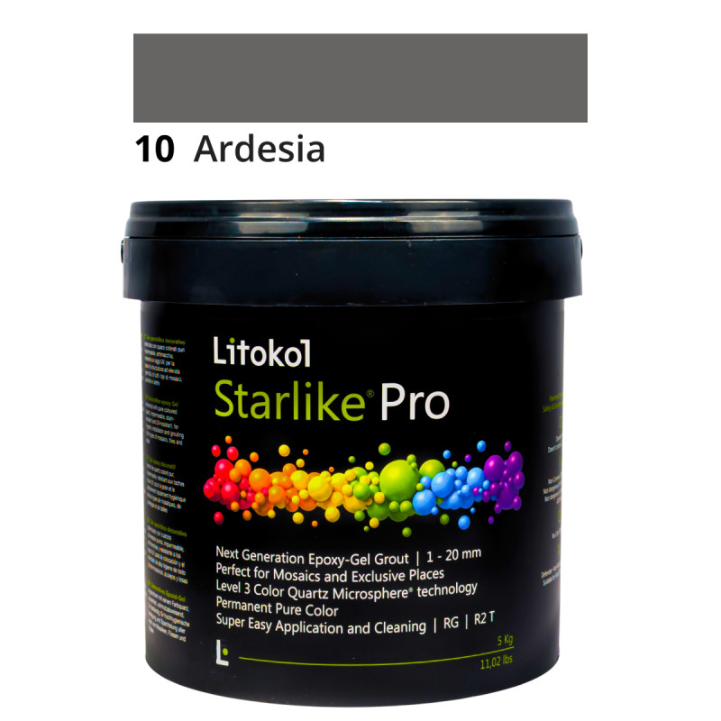 Эпоксидная гелевая затирка Litokol Starlike Pro 10 Ardesia 5 кг (STPROARD0005)