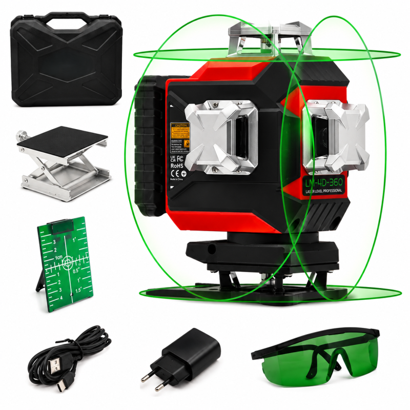 Лазерный уровень нивелир LSP LM 4D 360 Pro, 16 линий (LSPLM-4D)