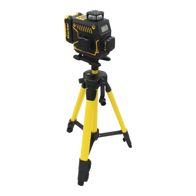 Лазерный уровень MARKER 4D 360 MAX + штатив и цифровая лазерная рулетка (MAX-3499)