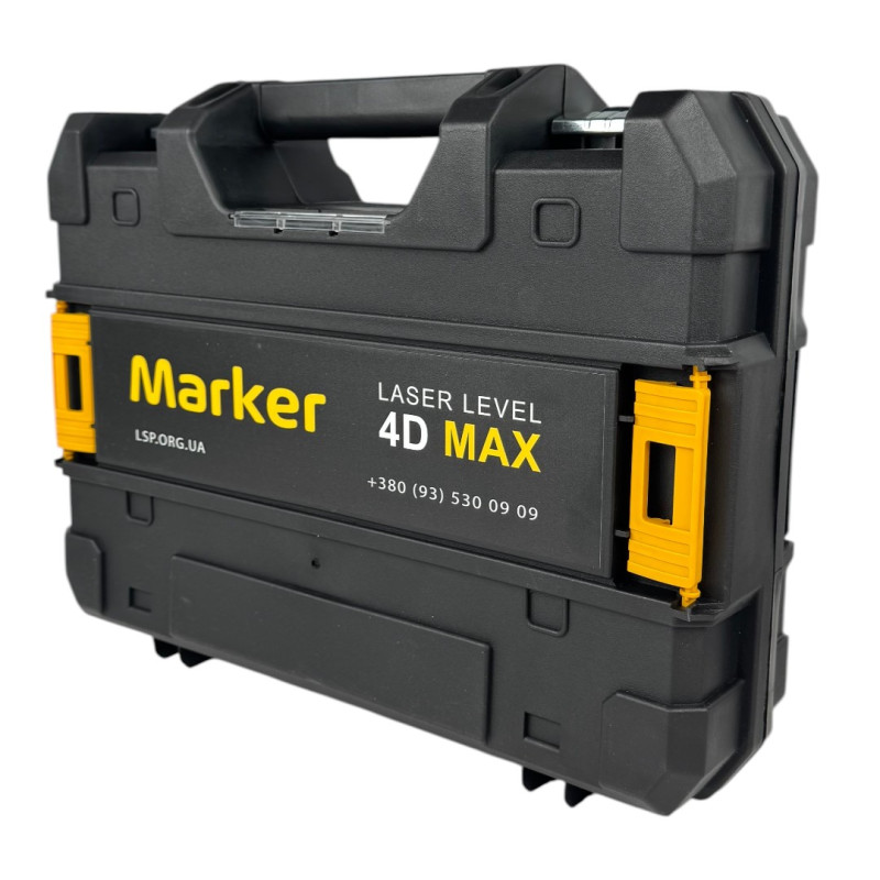 Лазерный уровень MARKER 4D 360 MAX + штатив и цифровая лазерная рулетка (MAX-3499)