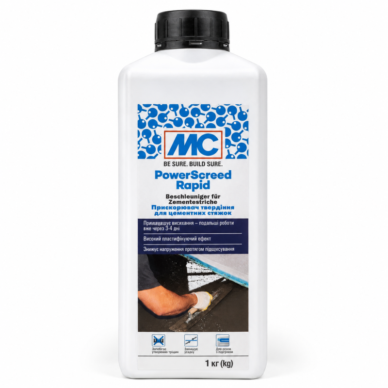 Прискорювач для стяжок MC-Bauchemie PowerScreed Rapid, 1кг (MC-PSCR-01)