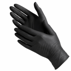 Перчатки нитриловые Mercator Nitrylex Black неопудренные, р.L, 1шт (Nitrylex-L)