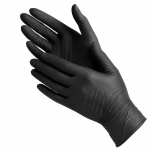 Перчатки нитриловые Mercator Nitrylex Black неопудренные, р.M, 1шт (Nitrylex-M) – Фото №1