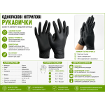 Перчатки нитриловые Mercator Nitrylex Black неопудренные, р.M, 1шт (Nitrylex-M) – Фото №8