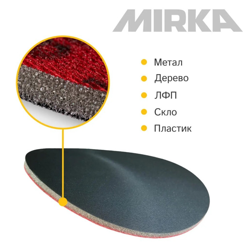 Шліфувальний круг Mirka Abralon Ø77 мм P600, 20 шт (8A20302061)