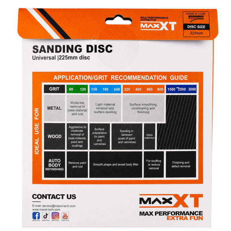 Шлифовальный круг MAXXT CERAMIC LINE Ø225, P240, 10шт  (M830225-240)