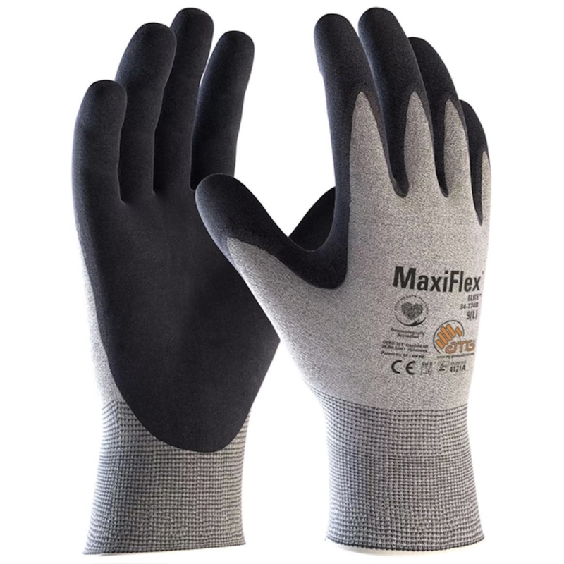 Рукавиці будівельні професійні захисні MaxiFlex Elite 10 XL (34-774B)