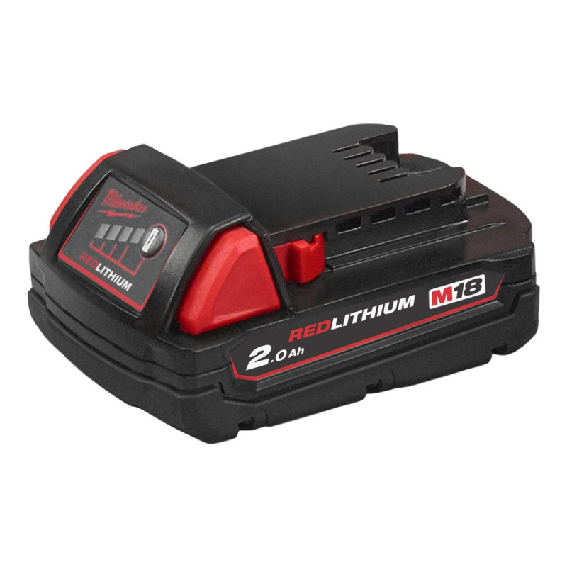 Аккумулятор MILWAUKEE M18 B2 (18В; 2,0 А/ч; Li-ion) (4932430062)