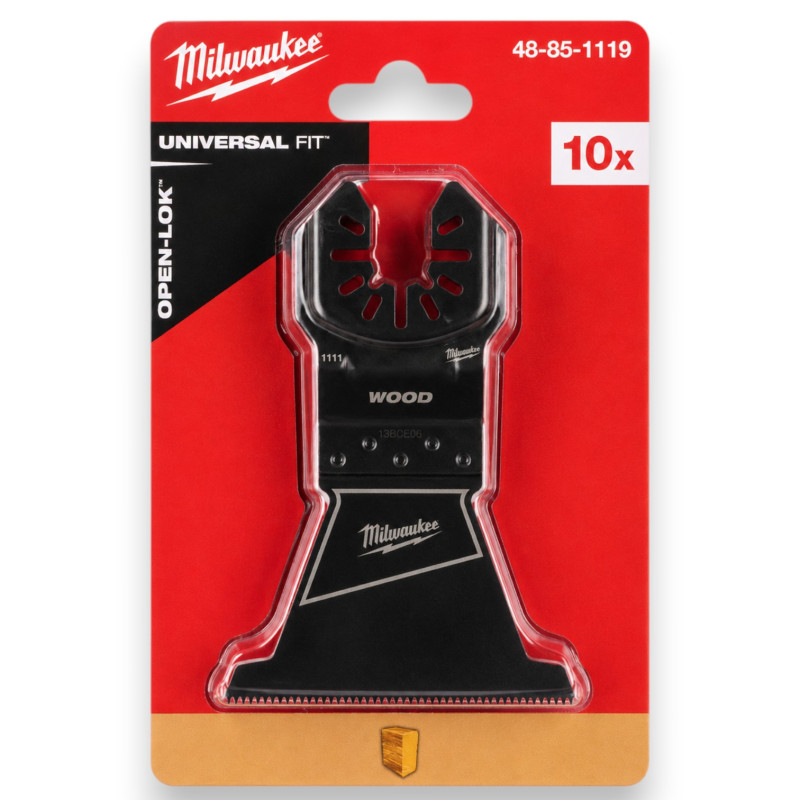 Набор полотен для мультитула MILWAUKEE OPEN-LOK™ 64×40 мм, (дерево) 10 шт (48851119)